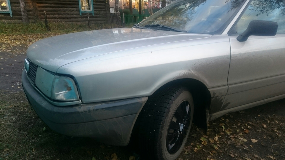 Первые фото, новые колпаки) — Audi 80 (B3), 1,8 л, 1989 года | просто ...