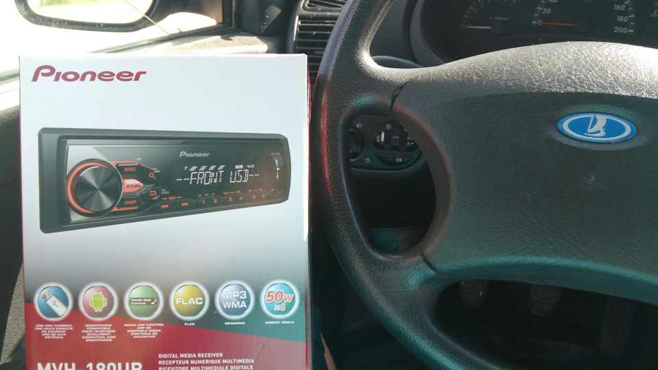 Pioneer MVH-180UB — Lada Калина универсал, 1,6 л, 2011 года | автозвук ...