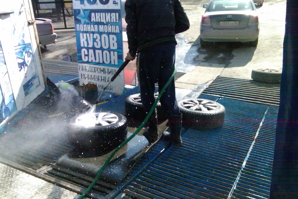 Мойка, шиномонтаж и все такое. — Toyota Avensis II, 1,8 л, 2008 года ...