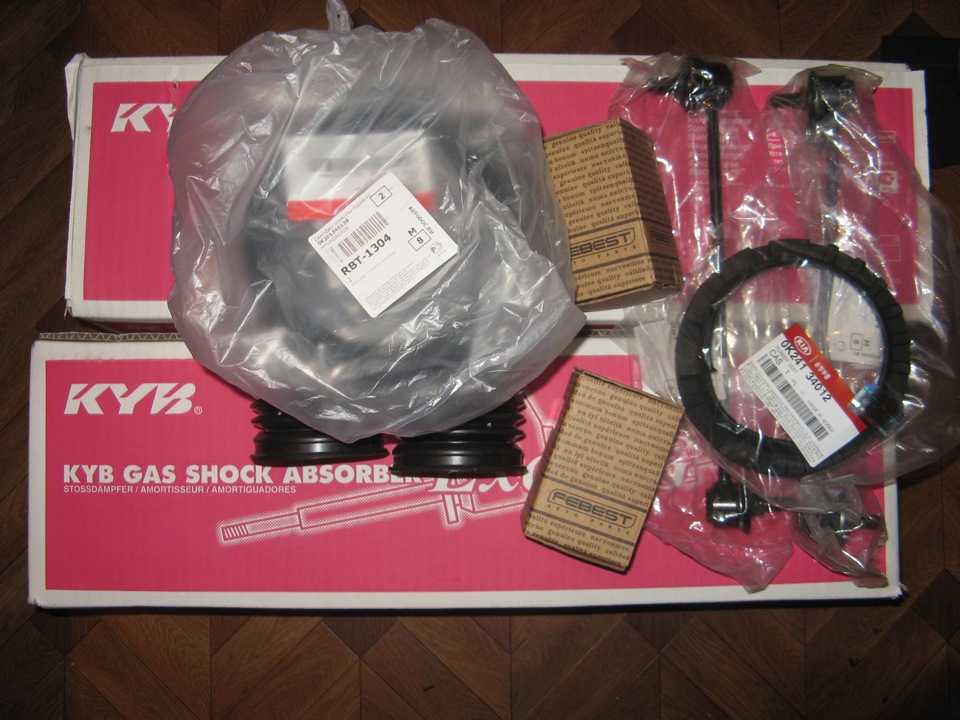 поменял сегодня передние стойки каяба — KIA Spectra, 1,6 л, 2007 года ...