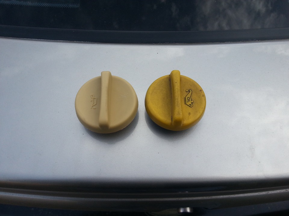 Заменил крышку маслозаливной горловины двигателя. — Opel Vectra B, 1,8 ...