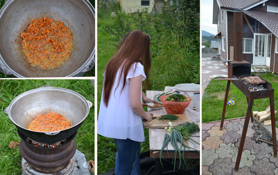 ну и ессественное завершение дня пловом и шашлыками ) — Mitsubishi Pajero Sport (2G)