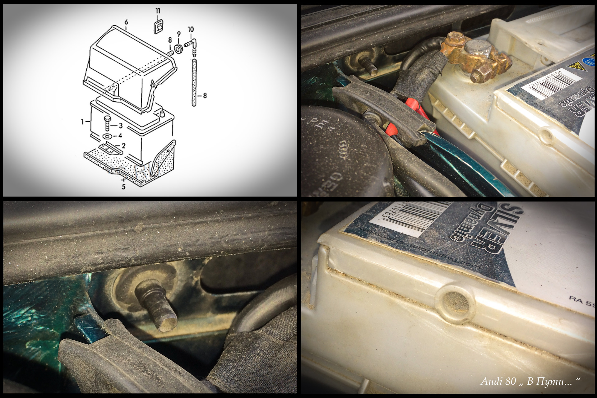 Ауди 80 какой аккумулятор ставится