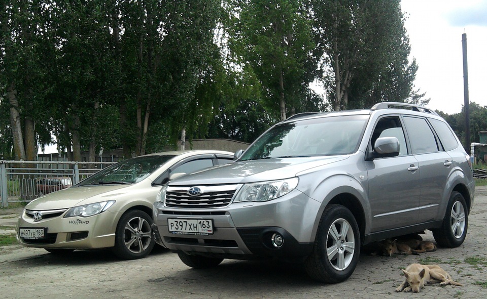 прошлое и настоящее — Subaru Forester (SH), 2 л, 2009 года | просто так ...