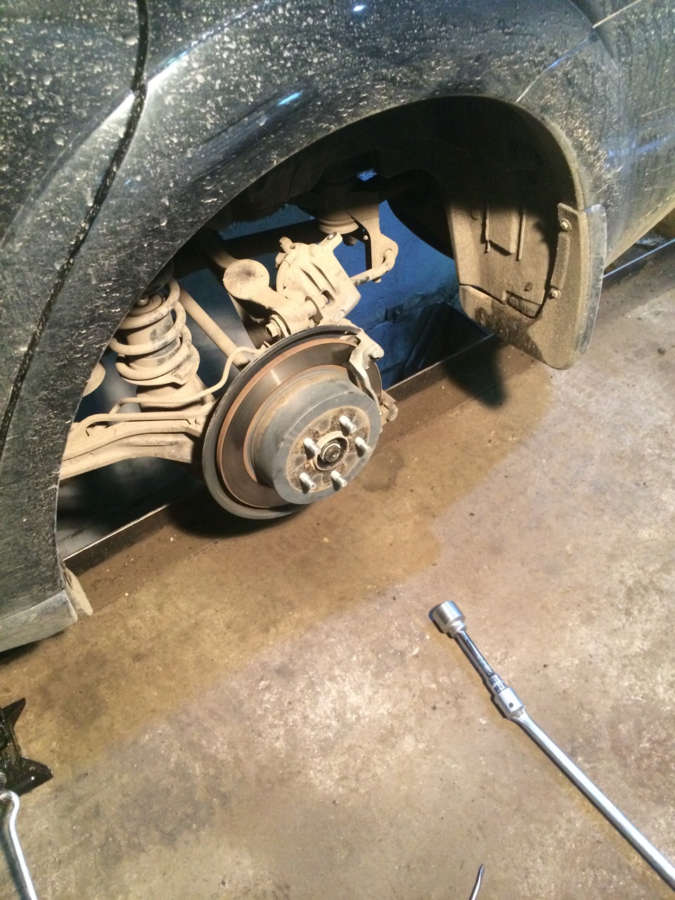 Замена ступицы заднего колеса - Subaru Impreza (GE, GH), 2 л, 2009 года своими р