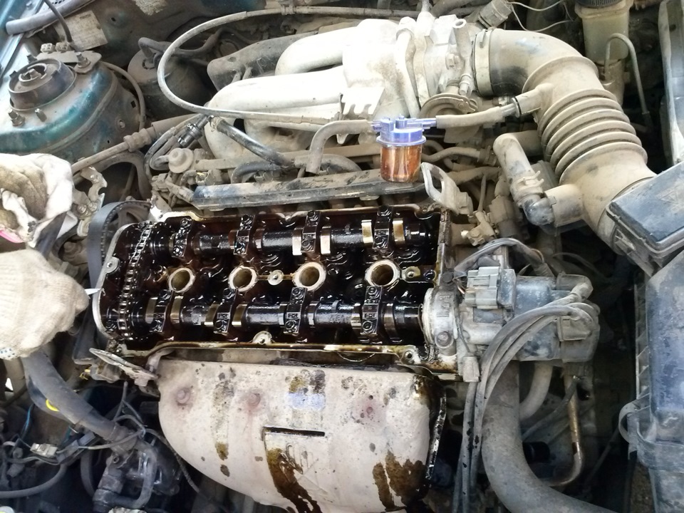 Проверили правильность установки зажигания по стробоскопу и заодно ...