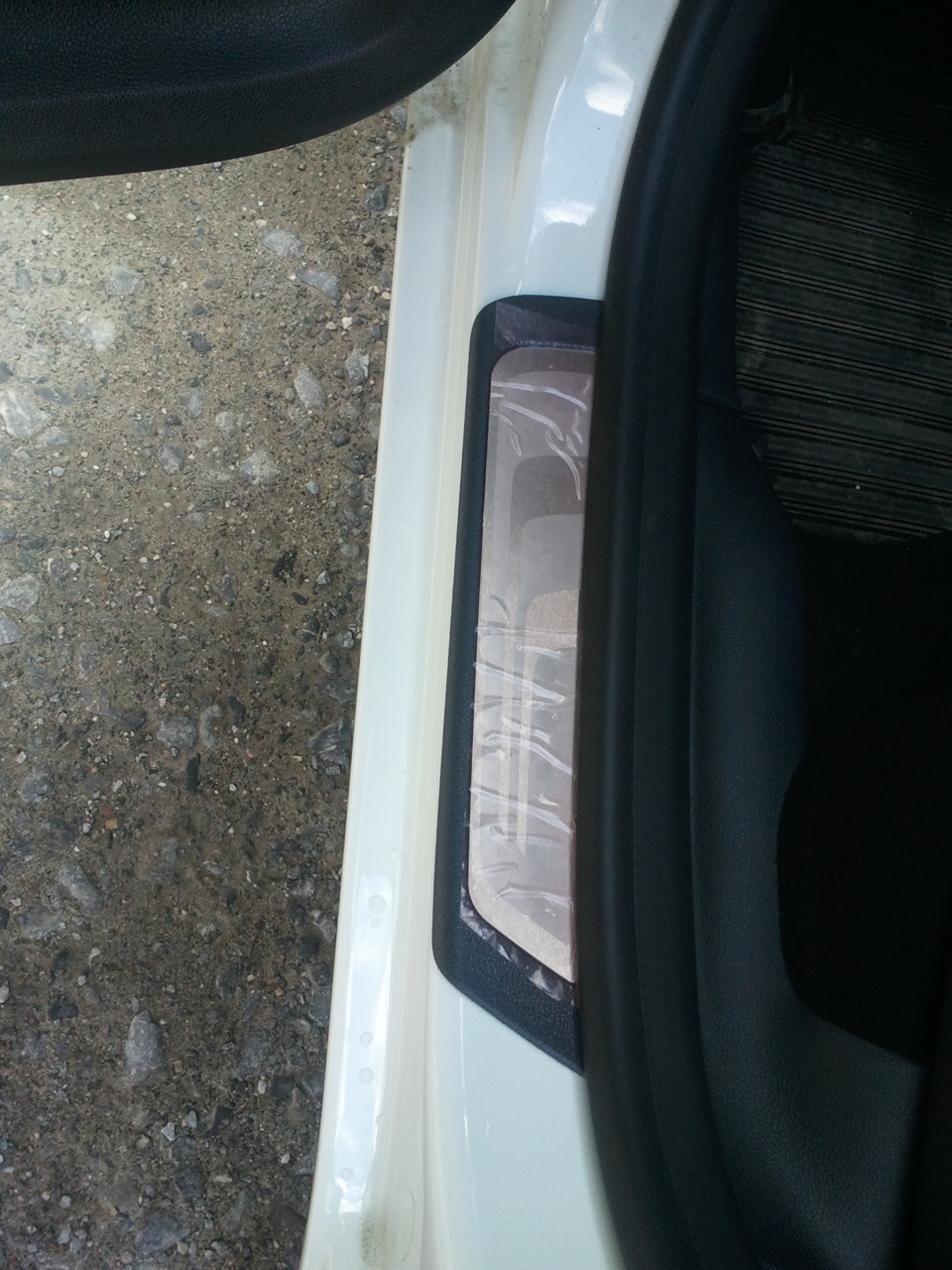 Накладки на пороги — Skoda Fabia Mk2, 1,6 л, 2013 года | аксессуары ...