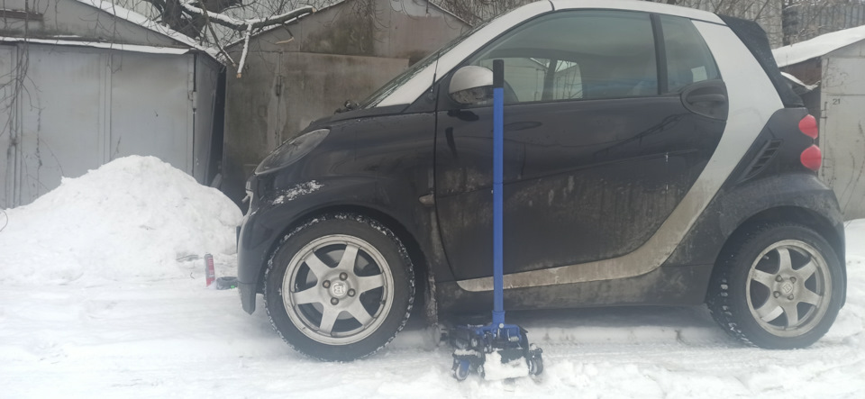 Межвитковые проставки в передние пружины. — Smart fortwo (2G), 1 л ...