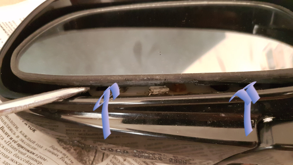 Разбор бокового зеркала. Ремонт — Toyota Celica (200), 2 л, 1997 года ...