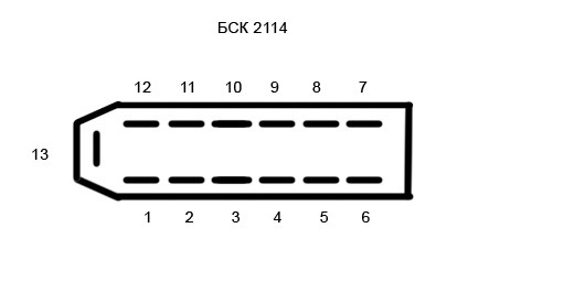 Схема бск ваз 2114