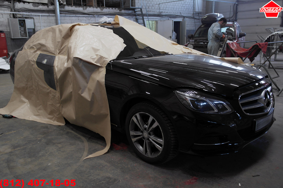 Покраска двери Мерседес Е250 — Техцентр Победа на DRIVE2