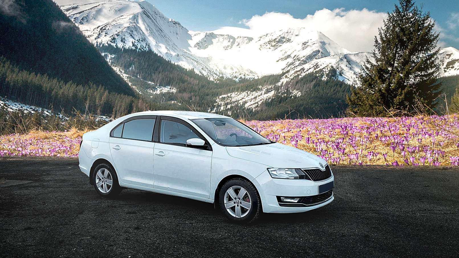 Skoda Rapid (1G) 1.6 бензиновый 2018 | White Rap на DRIVE2