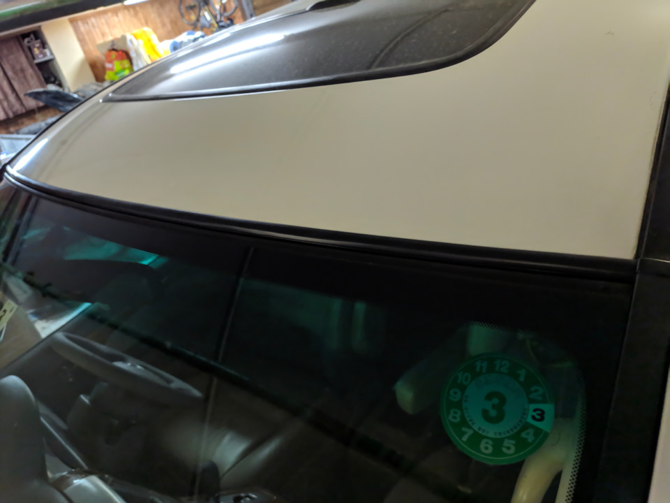 Защита кузова над лобовым стеклом — Toyota Alphard (1G), 3 л, 2007 года ...