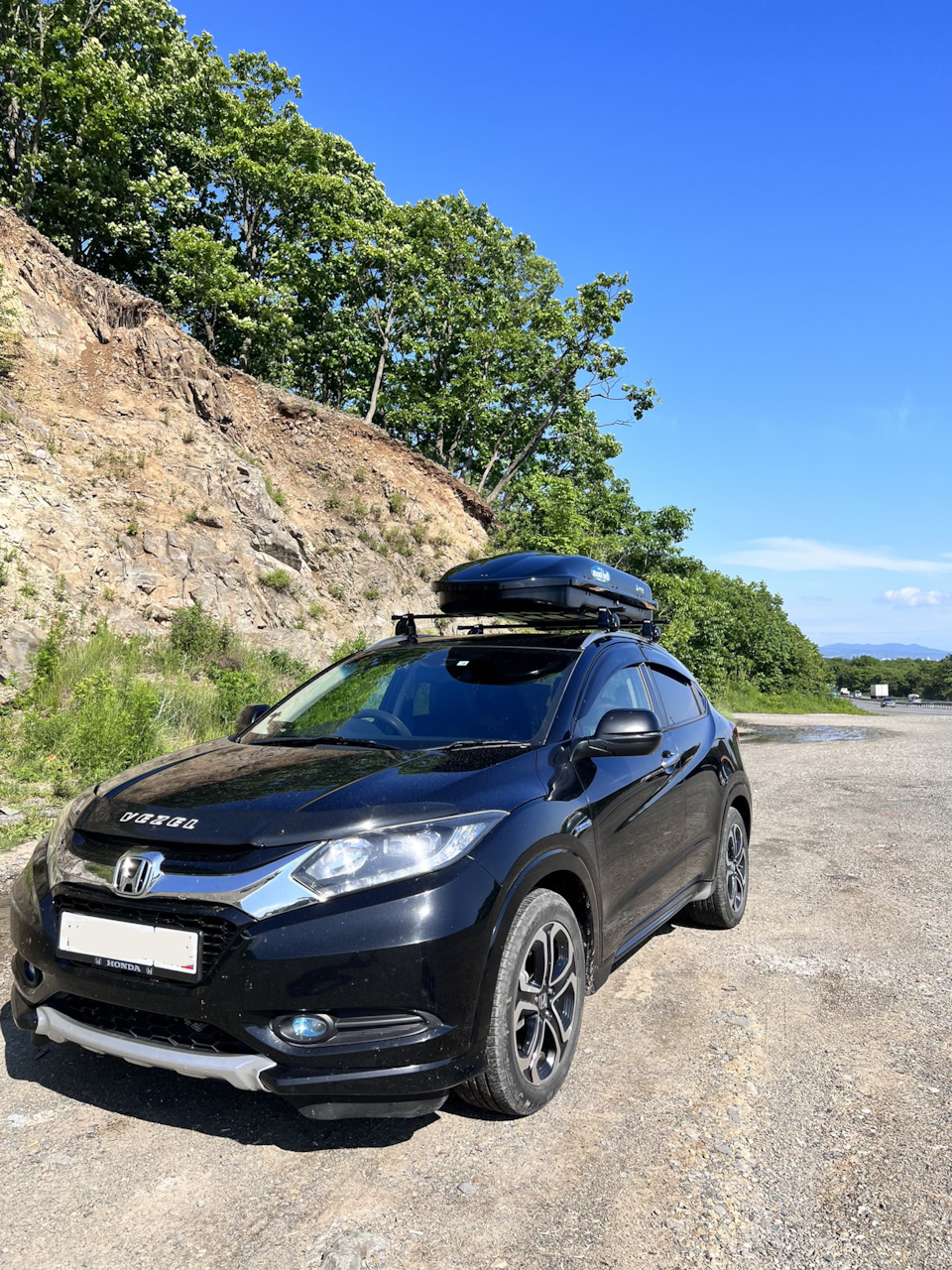 купил автобокс на крышу — Honda Vezel (1G), 1,5 л, 2014 года | аксессуары |  DRIVE2