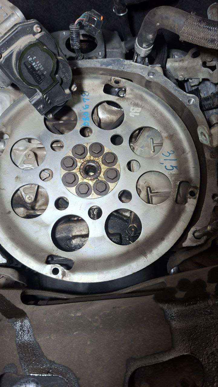 Старый маховик от БЛ, на нем даже написан размер — Subaru Impreza XV