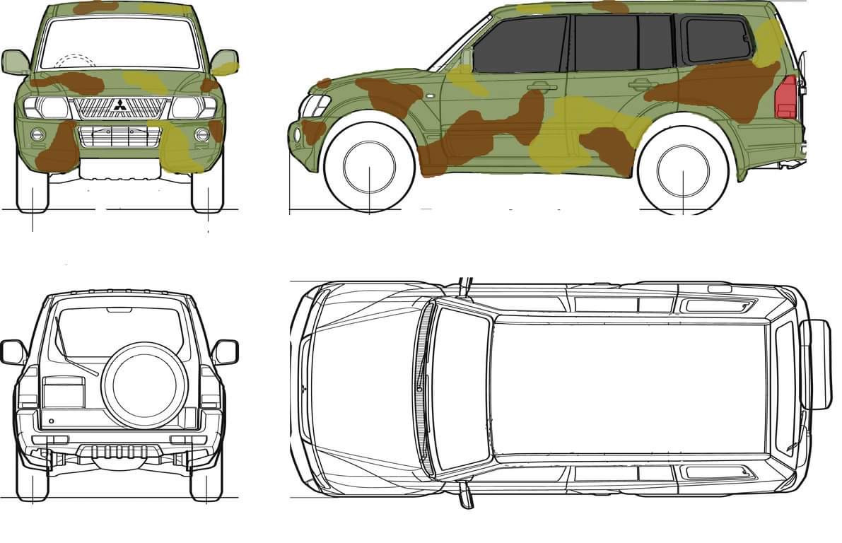 Паджеро 3 своими руками. Паджеро 2 в камуфляже. Мицубиси Паджеро 3 кузов. Паджеро 3 камуфляж. Паджеро 3 вид сверху.