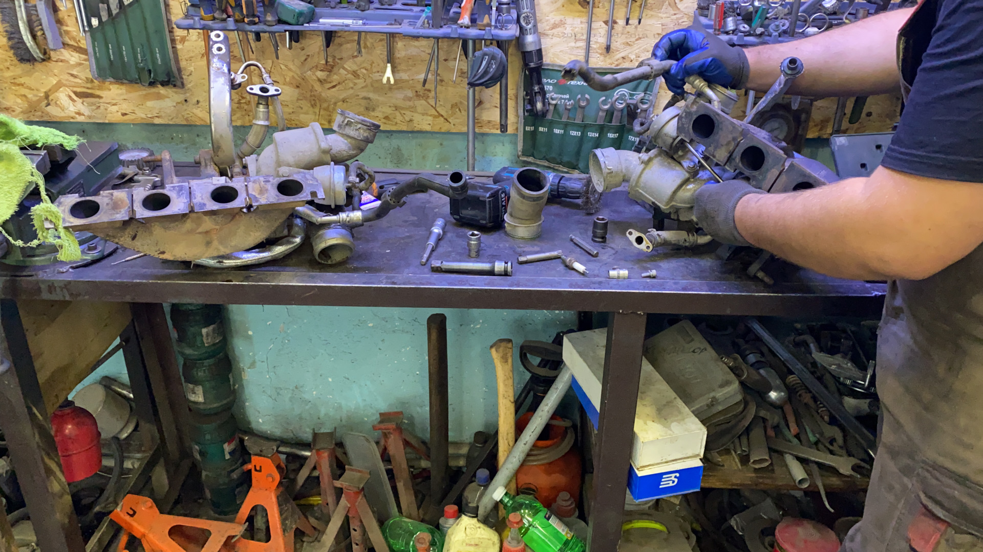 Замена турбокомпрессора, удаление 2ух катов и повторная прошивка Apr ...