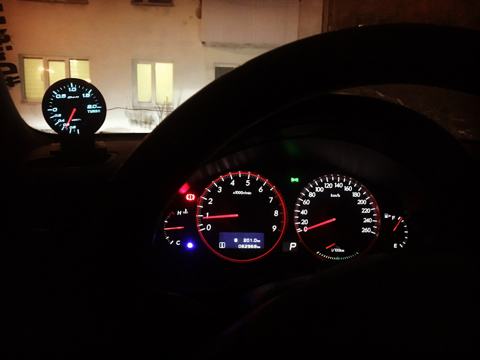 установка датчика буста Defi(оригинал) с юнитом — Subaru Legacy (BL/BP ...