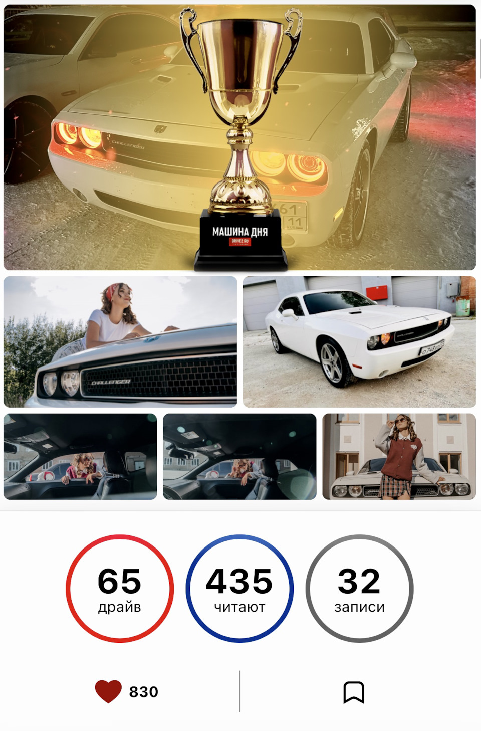 Ура ! Мой первый кубок 🏆 победа 🥇 — Dodge Challenger, 3,5 л, 2009 года |  рейтинг и продвижение | DRIVE2