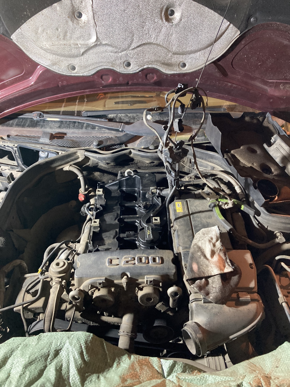 Замена звезд и цепи грм м271 — Mercedes-Benz C-class (W204), 1,8 л ...