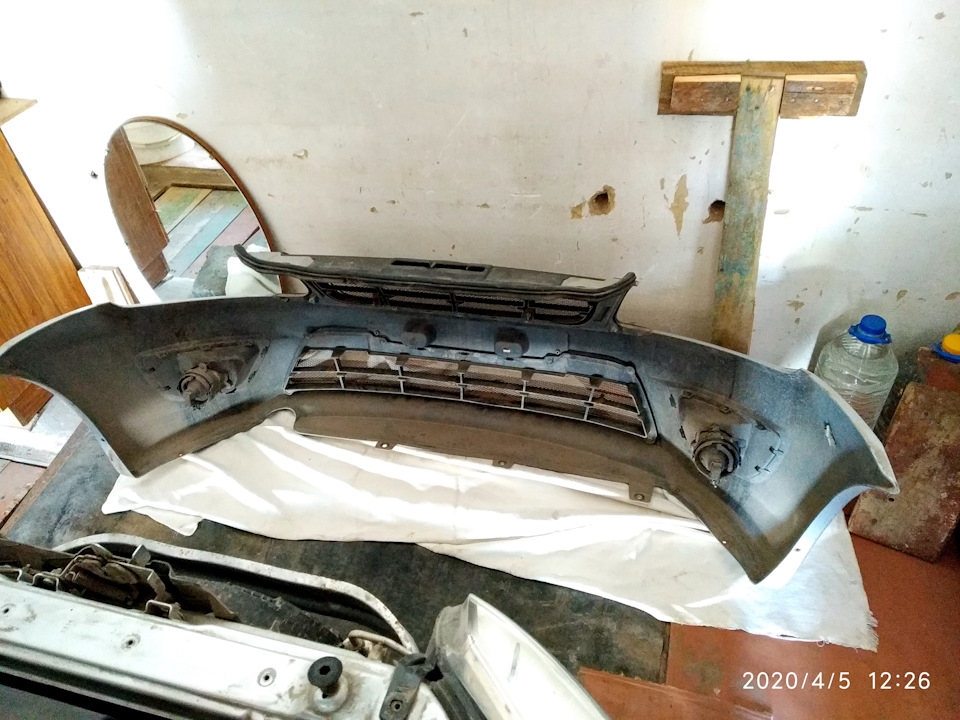 Чистка сот радиаторов кондея и охл. двигателя. — Lada Гранта лифтбек, 1 ...