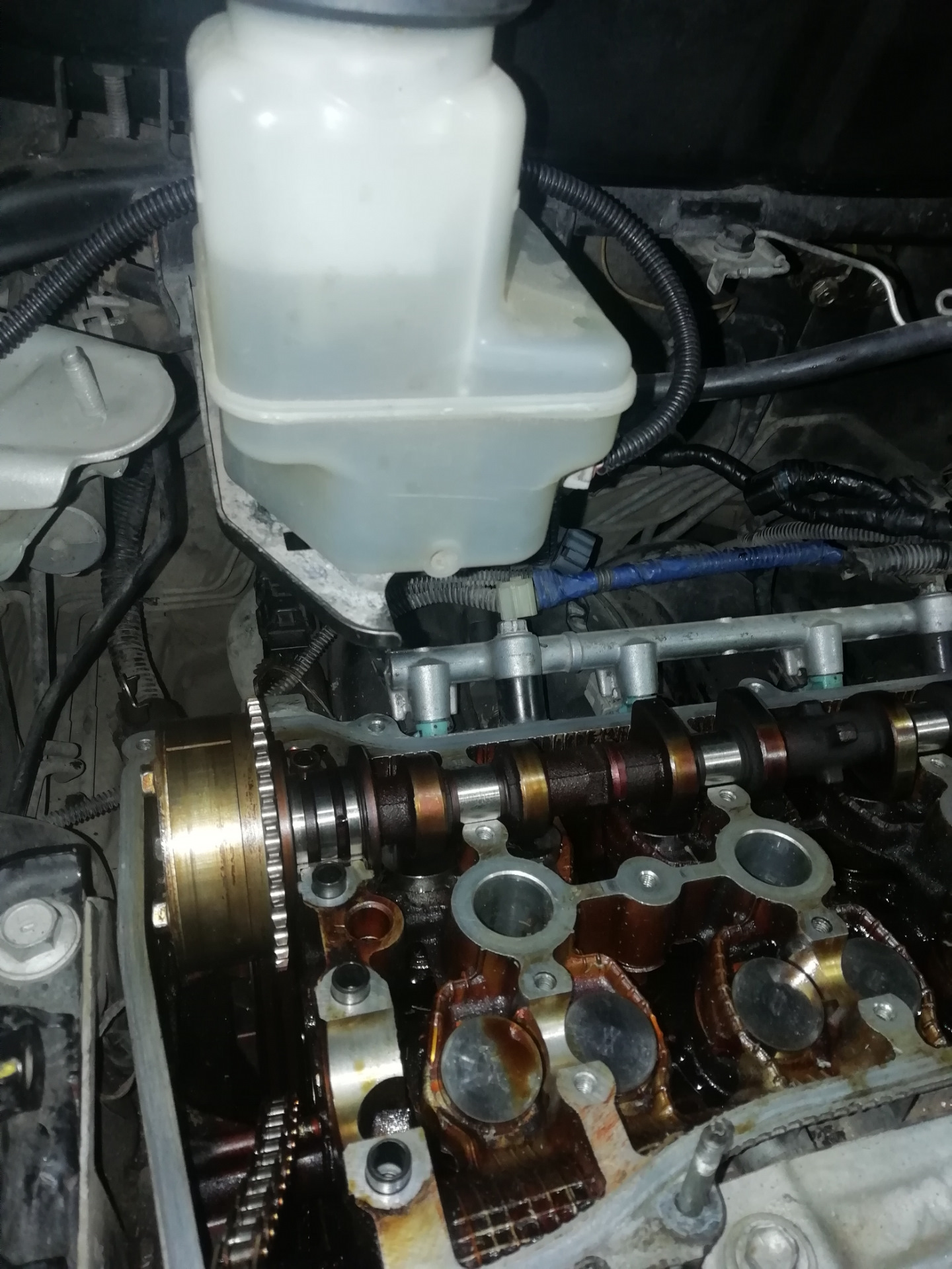 Чистка муфты распредвала. — Toyota Harrier (1G), 2,4 л, 2001 года ...