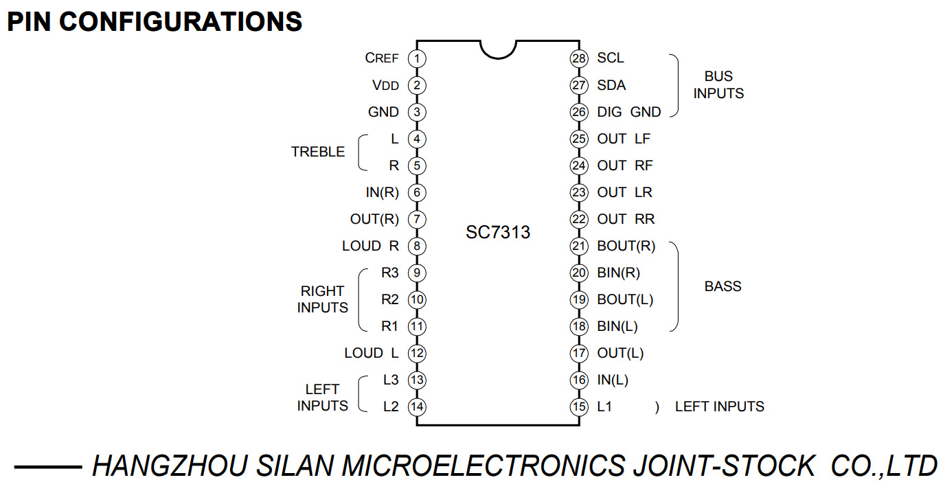 Sc7313s схема подключения