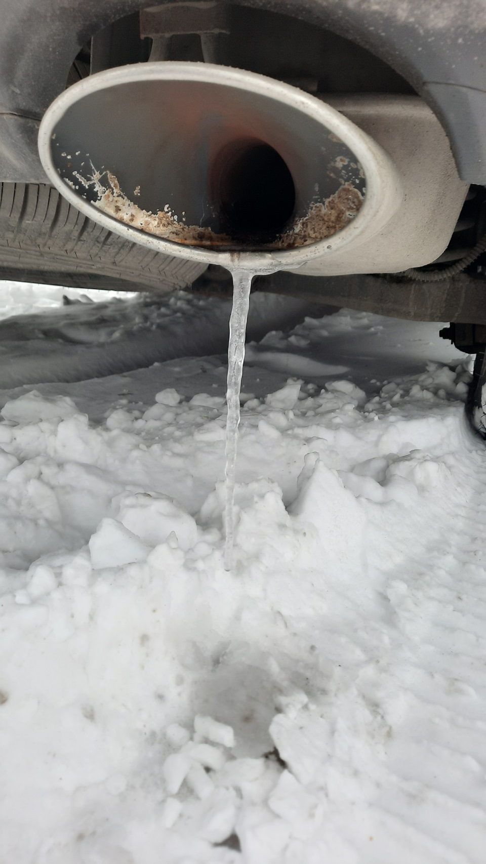 Конденсат в глушителе — Hyundai Santa Fe (2G), 2,7 л, 2008 года ...