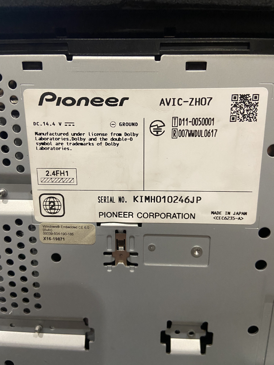 Фото в бортжурнале Toyota Corolla (120). Запчасти на фото: Q0039