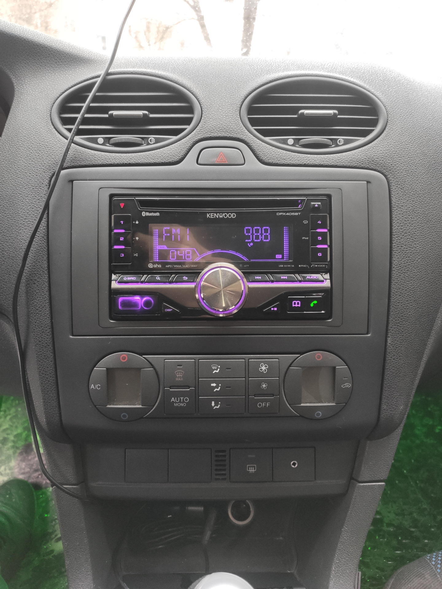 Покраска рамка магнитолы + установка 2din — Ford Focus Sedan II, 1,6 л ...
