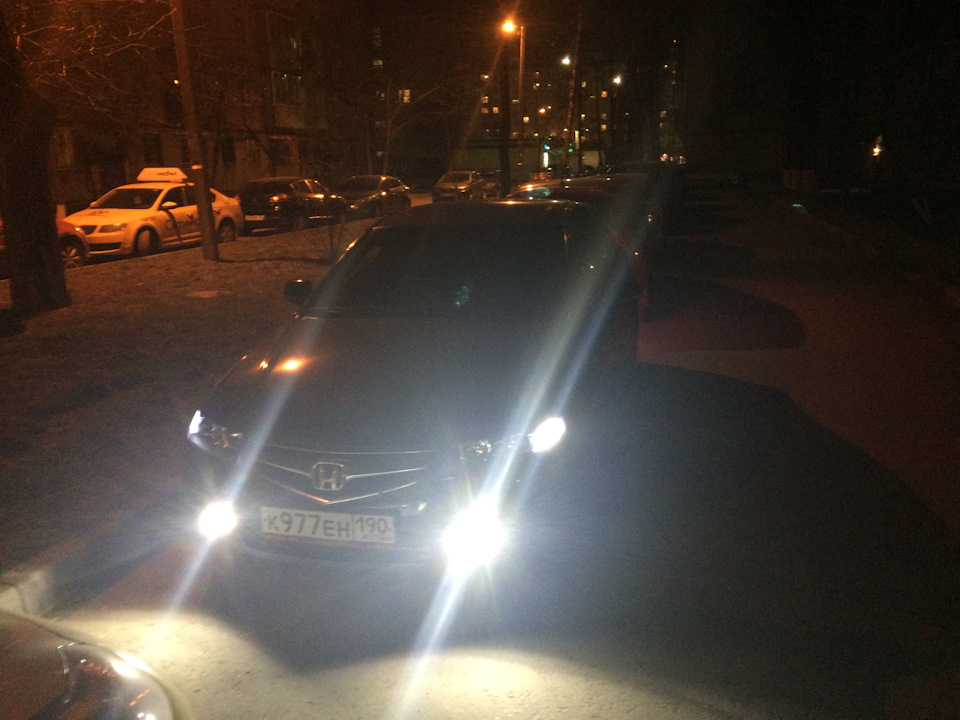 Замена ходовых огней и установка LED в туманки) — Honda Accord (7G), 2 ...