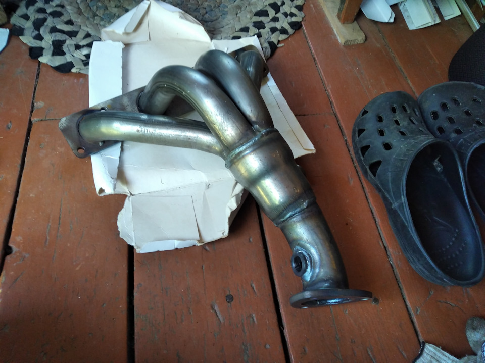 Паук 4-1 . Вместо катализатора. — Lada Калина универсал, 2 л, 2010 года ...