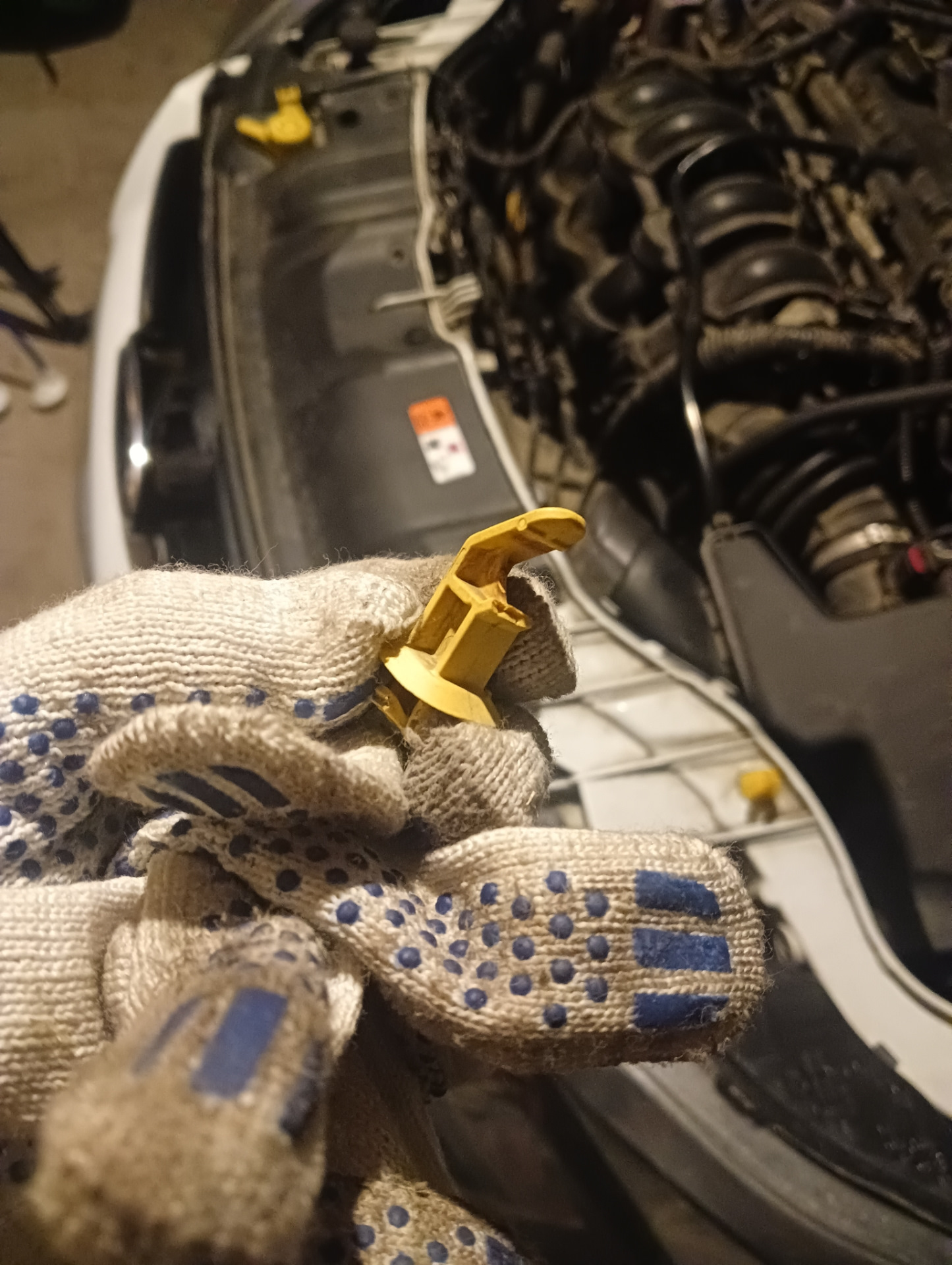 Фиксатор упора капота — Ford Focus III Sedan, 1,6 л, 2012 года ...