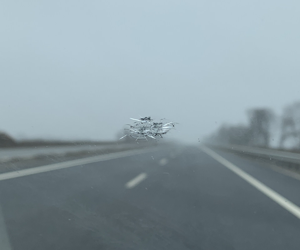 Скол на лобовом стекле — Subaru Forester (SK), 2,5 л, 2019 года ...