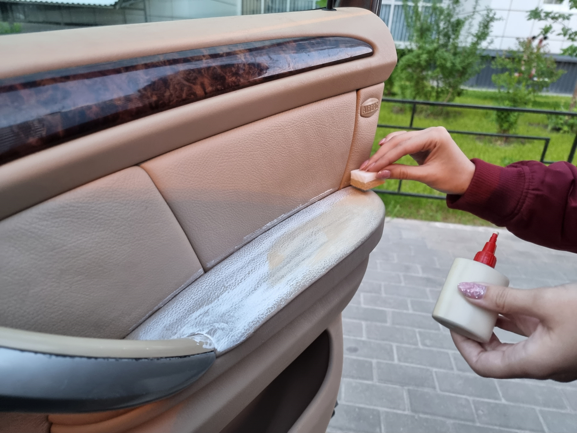 7️⃣7️⃣- Восстановление кожи на сиденьях — BMW X5 (E53), 3 л, 2002 года ...