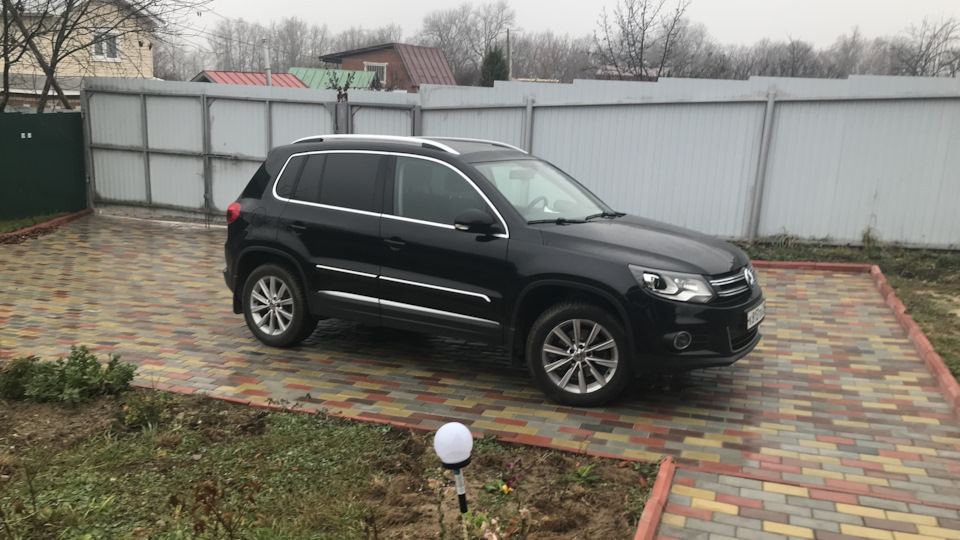 Volkswagen Tiguan отжимаем сток)