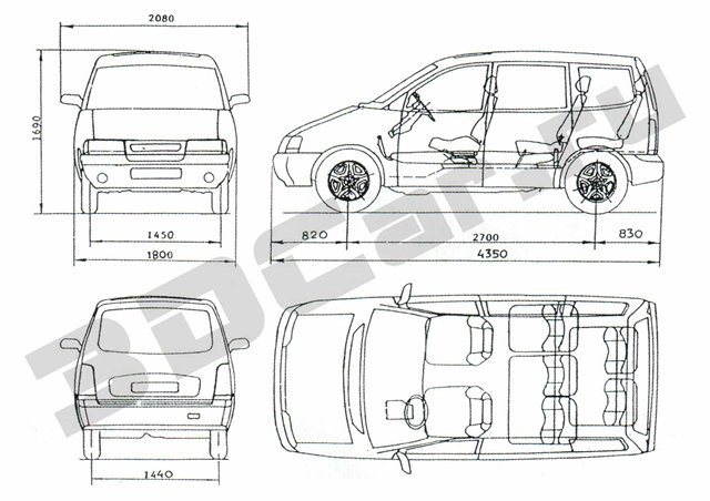 Чертеж лада ларгус 1 1 ИНФОРМАЦИЯ - Lada 2120 Надежда, 1,8 л, 2003 года другое DRIVE2