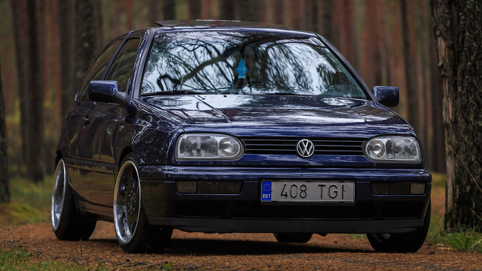 Занижение volkswagen golf 2