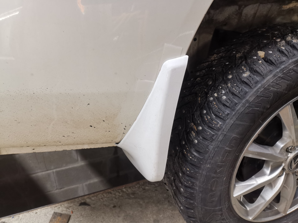 5. Установка брызговиков цвет кузова. Обработка скрытых полостей ...