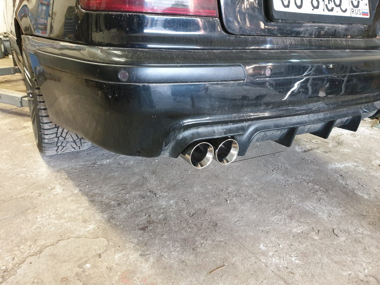 Bmw e39 раздвоенный выхлоп