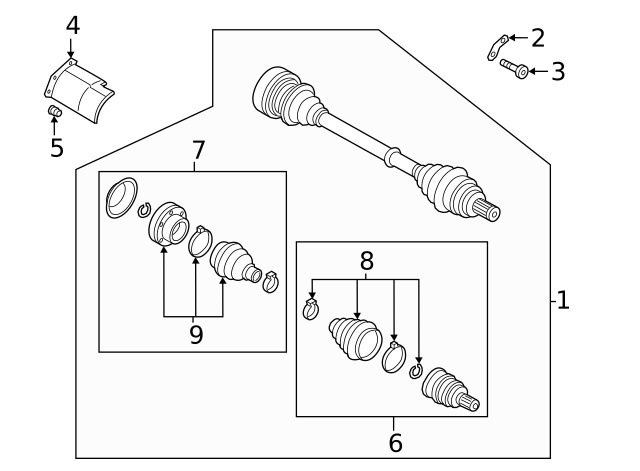7E0498203C Пыльник наружного шруса VAG | Запчасти на DRIVE2