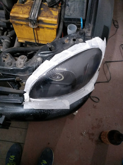 Полировка передних фар — ЗАЗ Lanos, 1,4 л, 2008 года | своими руками ...