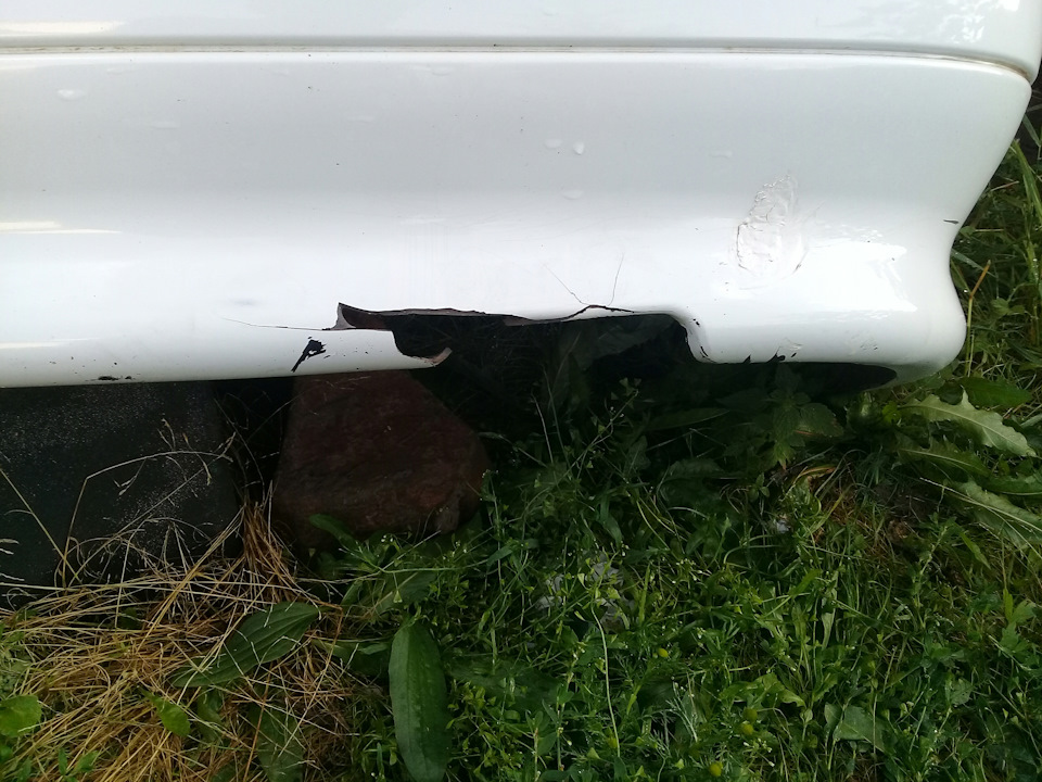 Пайка и покраска заднего бампера самостоятельно . — LADA 2114, 1,6 л ...