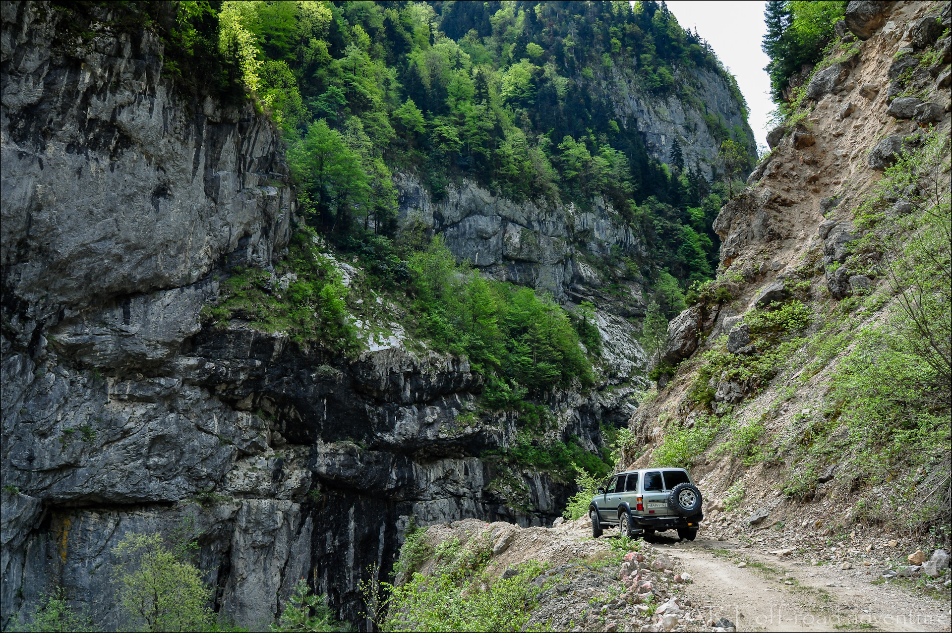 Абхазия галерея в горах дорога