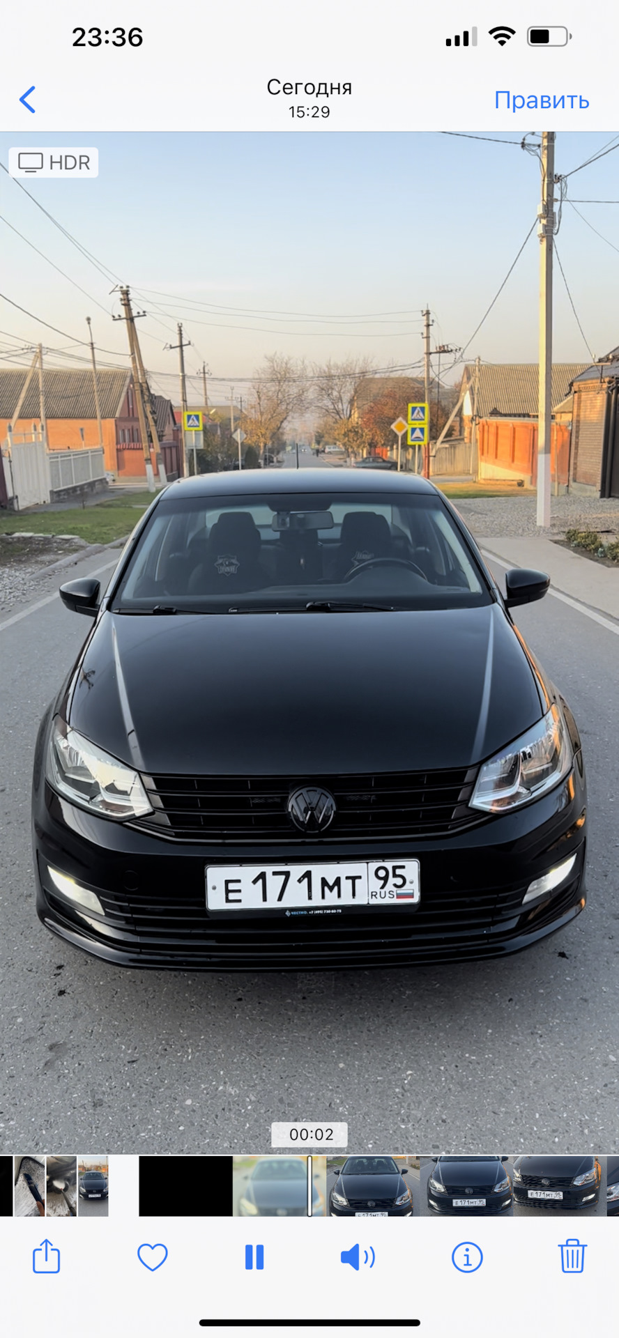 Поменял фары на vw polo 1.6 🐺 — DRIVE2