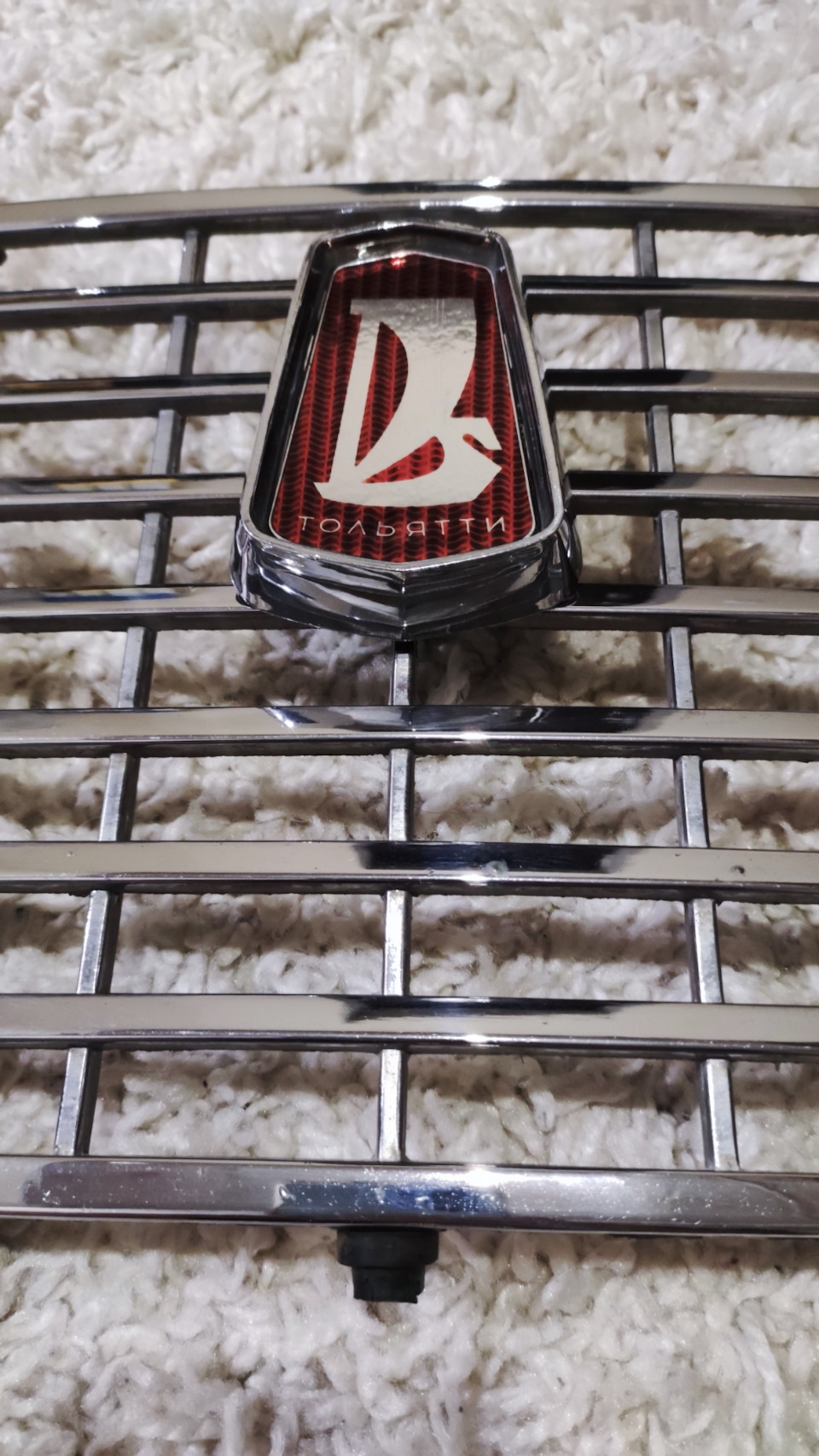 Восстановление хрома решётки радиатора. — Lada 21013, 1,2 л, 1985 года ...