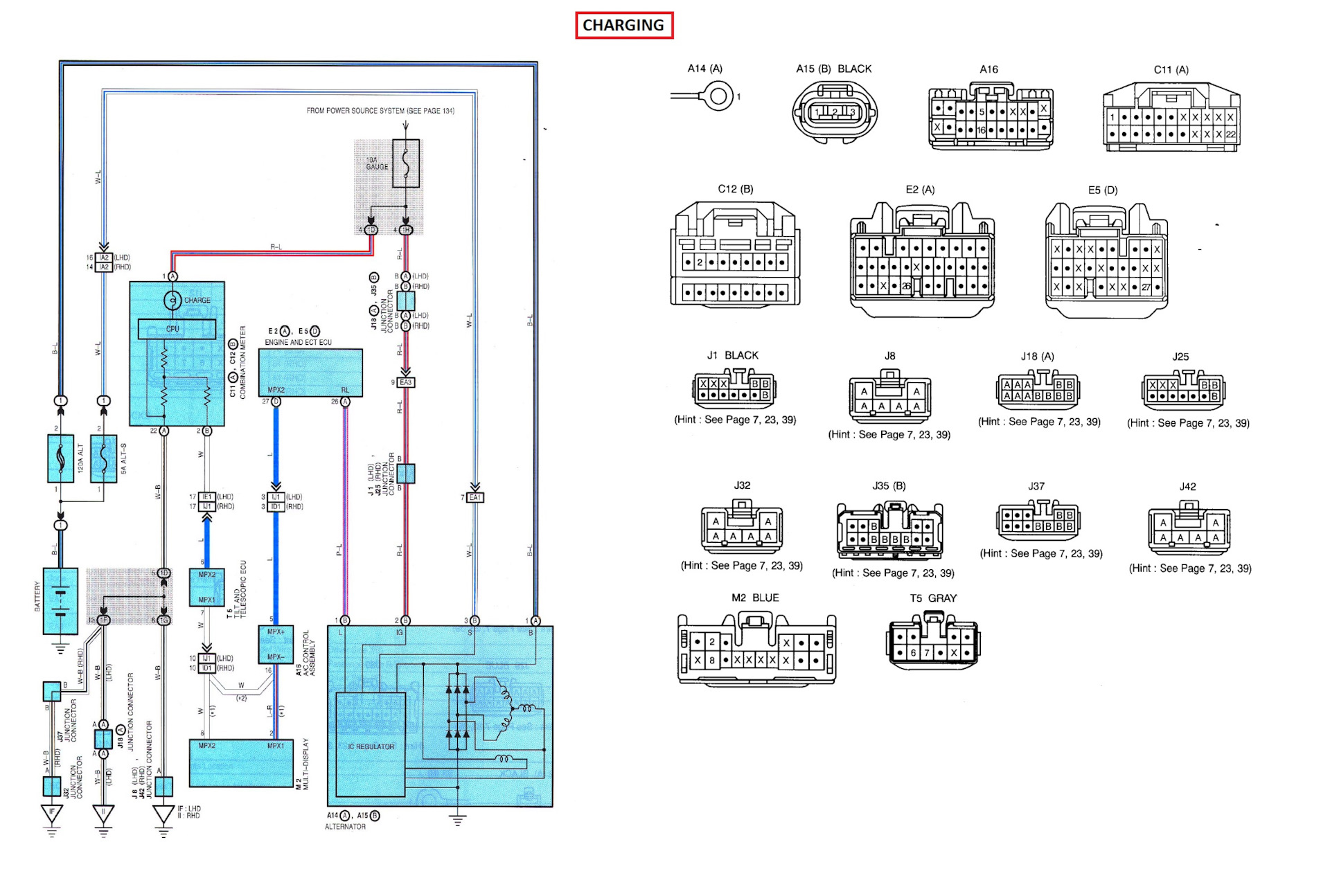Электросхемы лексус