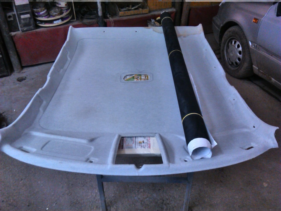 ШВИ задней полки и затянул весь салон алькантарой! — Lada Приора седан ...