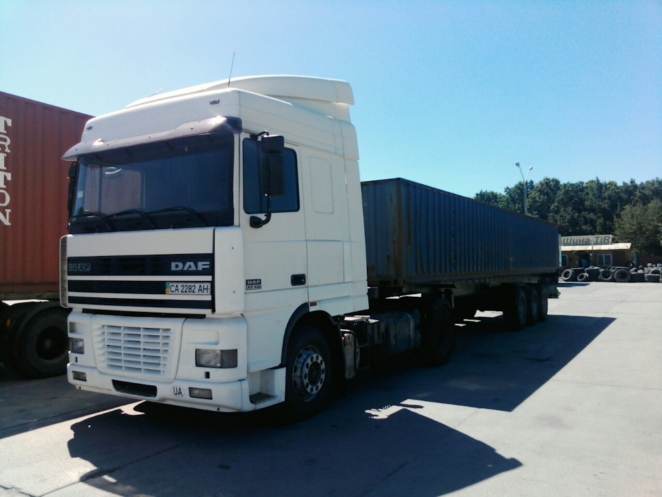Daf xf 95.430 место расположения гос номера Готов к труду и обороне) - DAF XF 95 430 Красавчик, 9,9 л, 1999 года просто так 