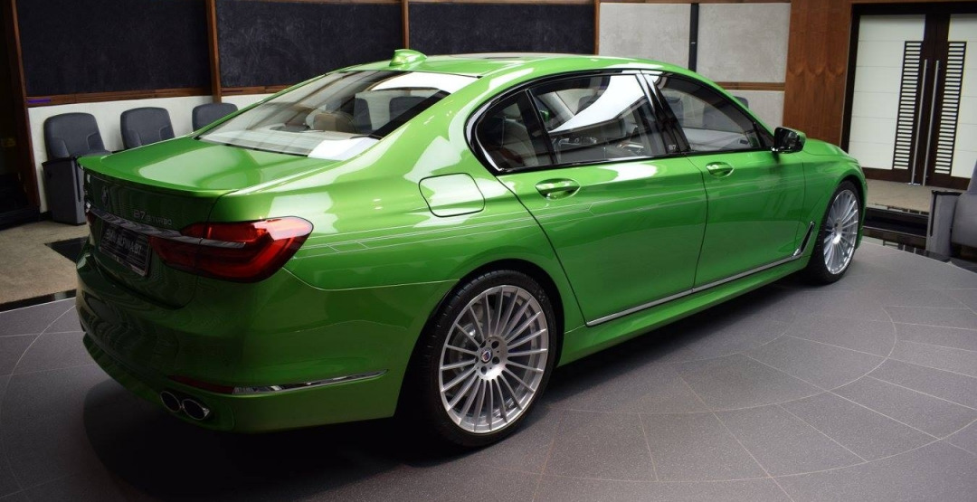 BMW Alpina b7 зеленая